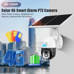 Solar Power PTZ Camera 4g/Lte Sim Card CCTV Security Camera