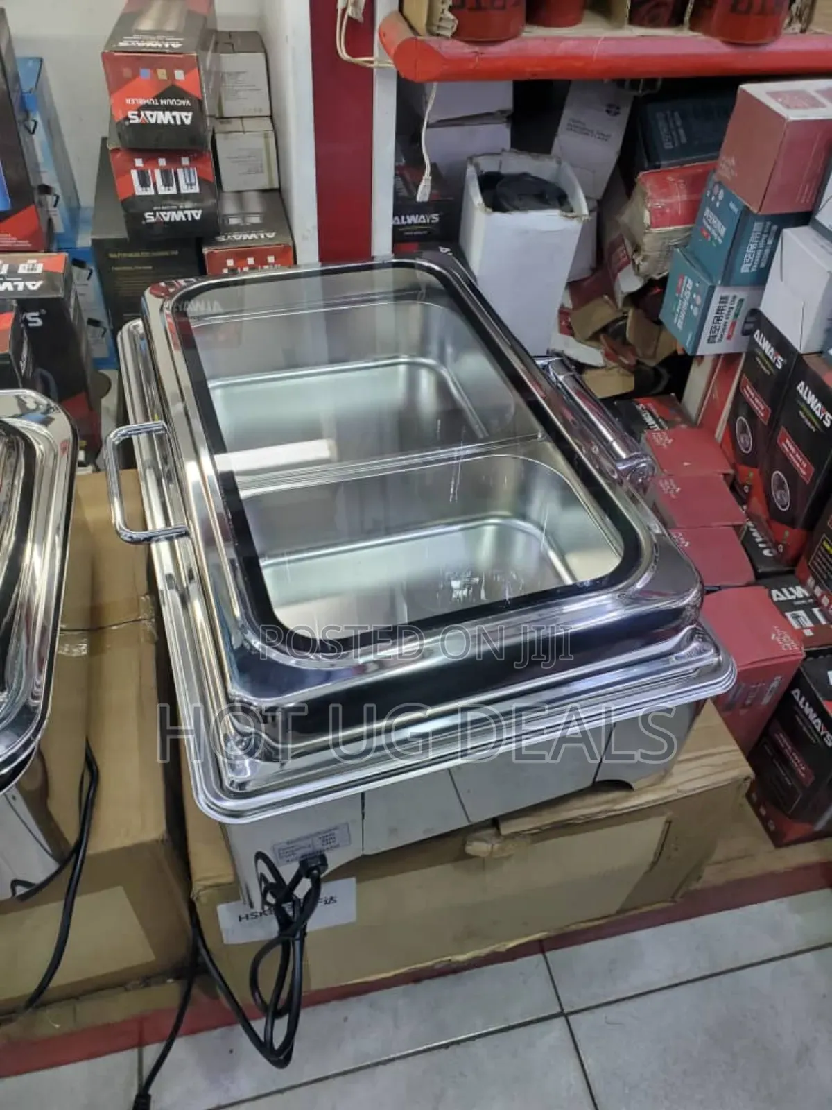 Double Electric Chafing Dish Buffet Set,Stainless Steel Food Warmer
