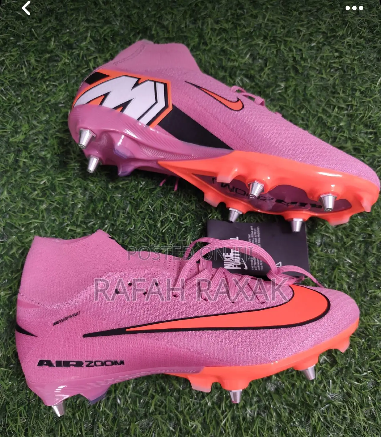 Original Nike Air Zoom Mercurial Superfly 10 Metal Studs Football Boot