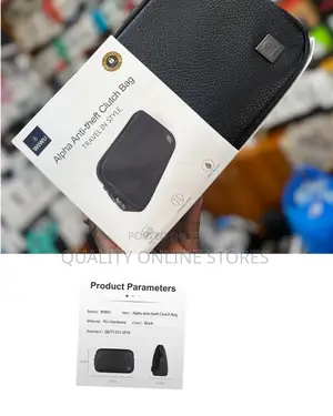 Wiwu Coded Lock Clutch Bag: Anti-Theft, Waterproof, Phone Power