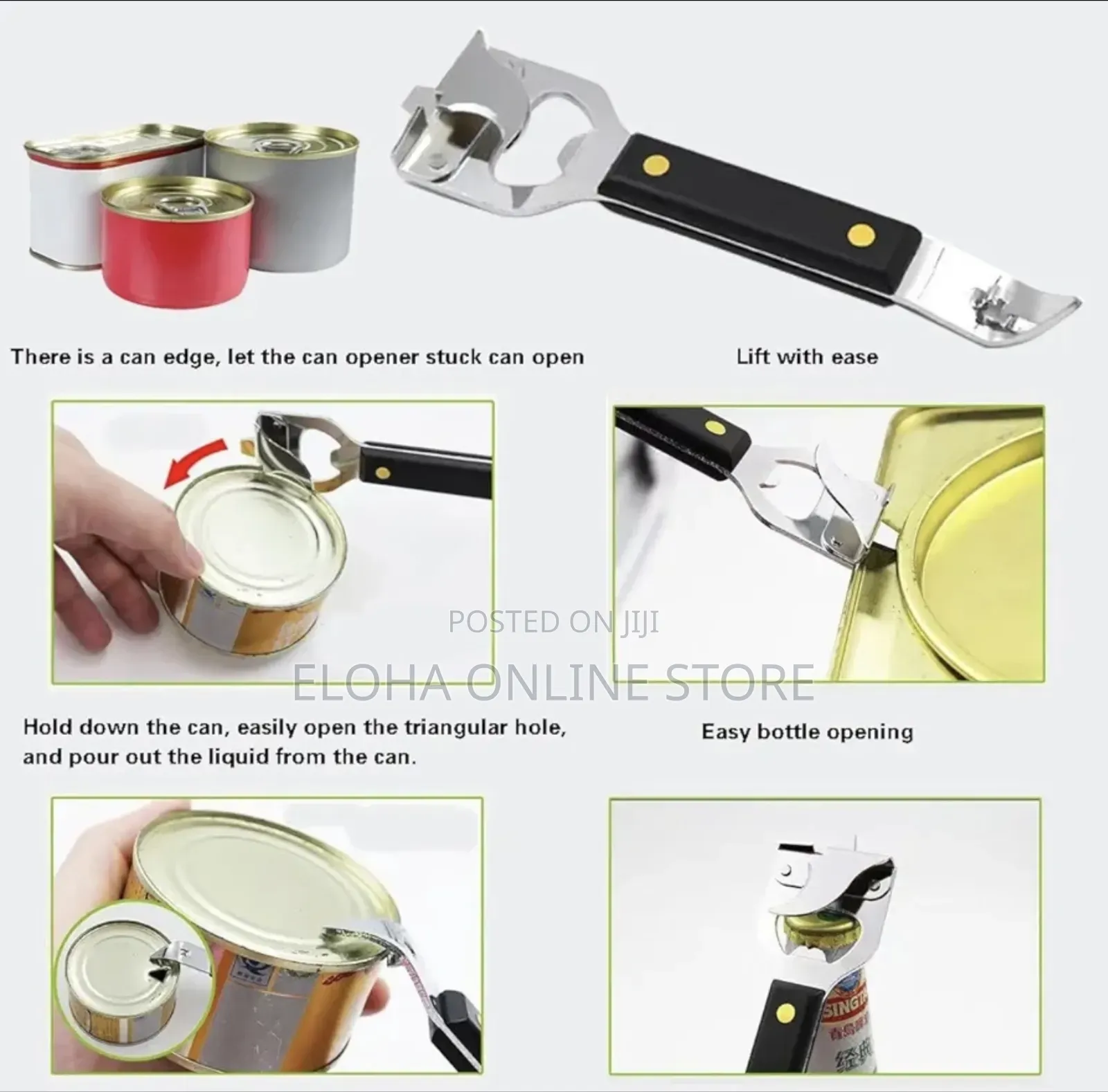 4in1 Versatile Manual Can/Bottle Opener