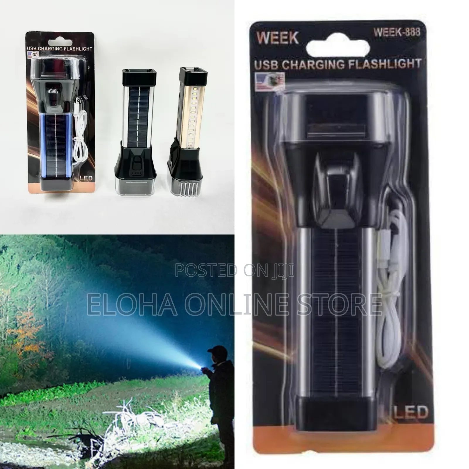 Super Bright Multifunctional High Quality Solar Flashlight