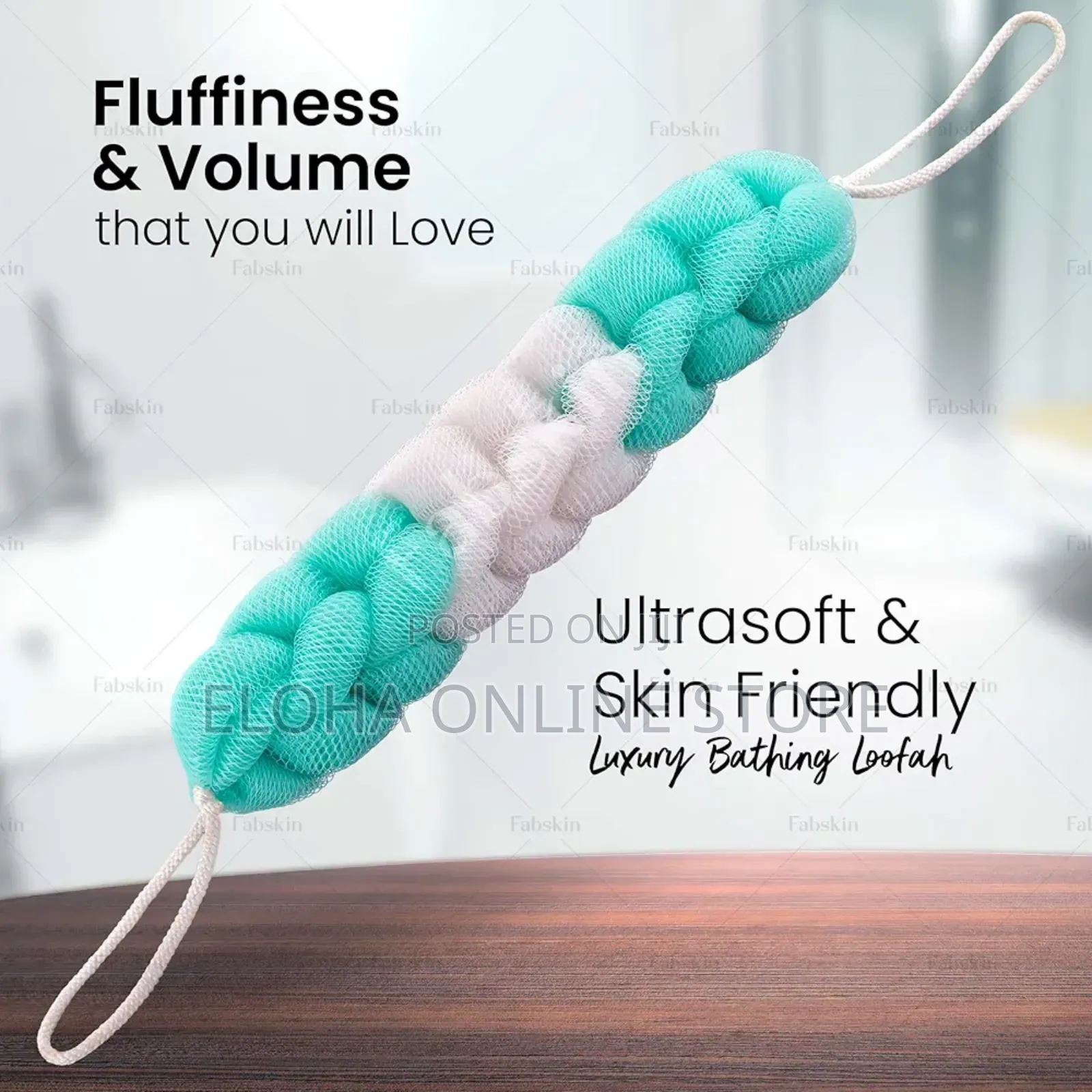 Stretching Loofah Bath Sponge