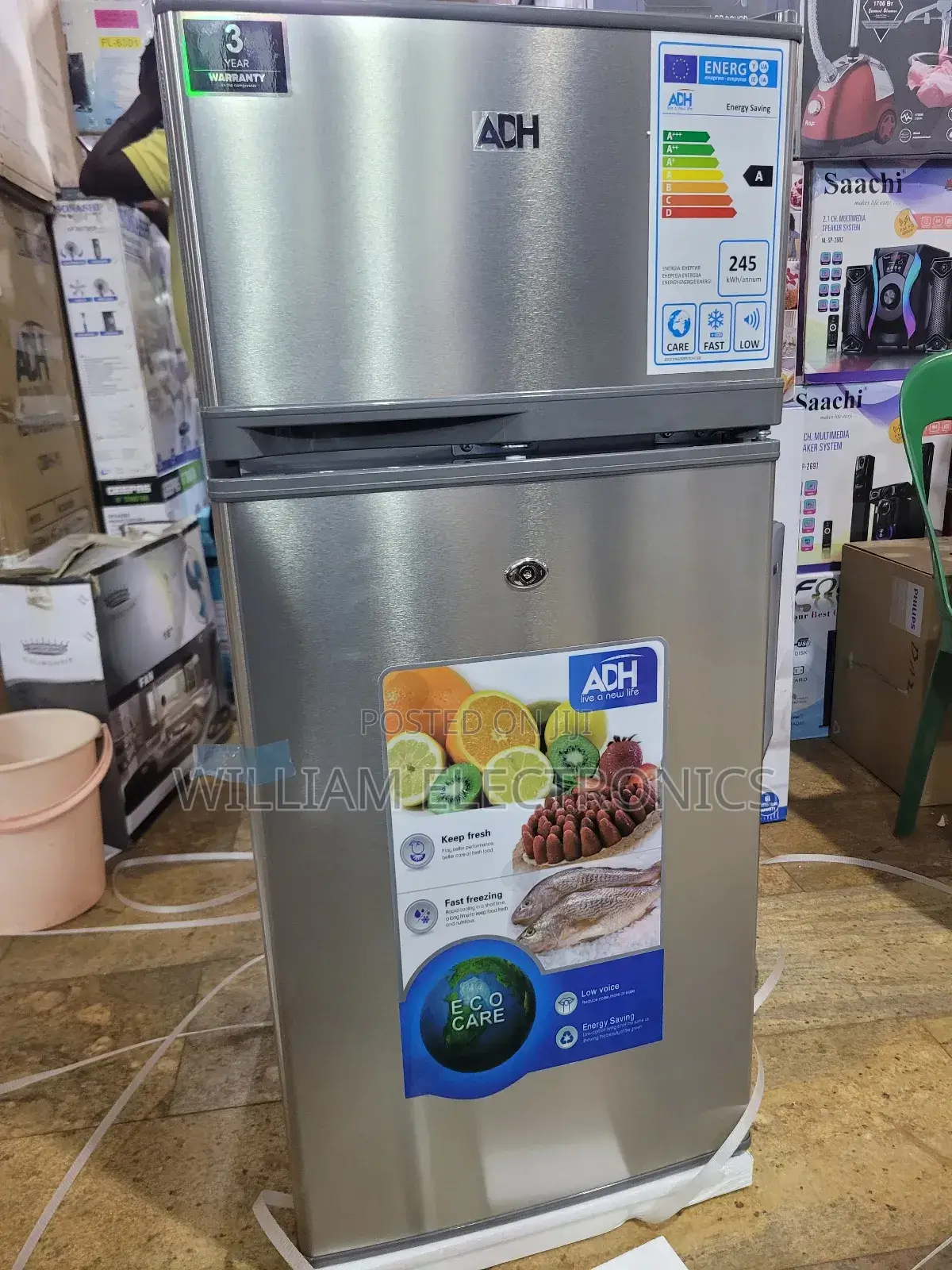 Adh 108l Double Door Refrigerator