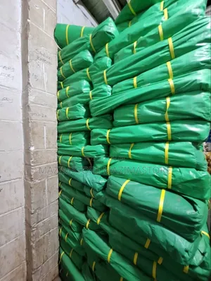 Plain Green 2pcs 6x6 Meters Waterproof Tarpaulins