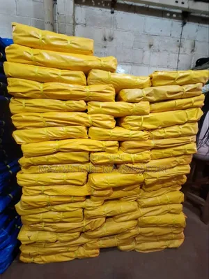 Plain Yellow Waterproof Tarpaulins 6x6 Meters ( 2 Pieces )