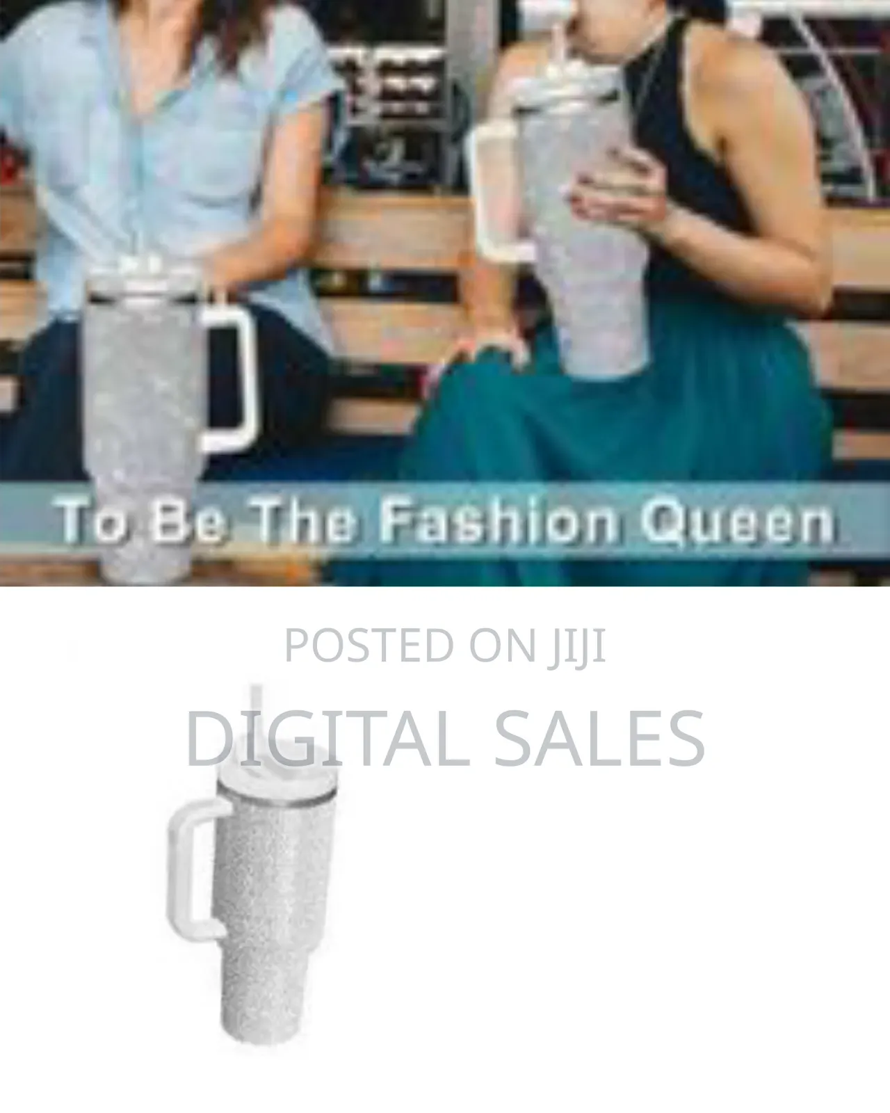 40 Oz Bling Tumbler With Handle Rhinestones Tumbler With Lid and Straw