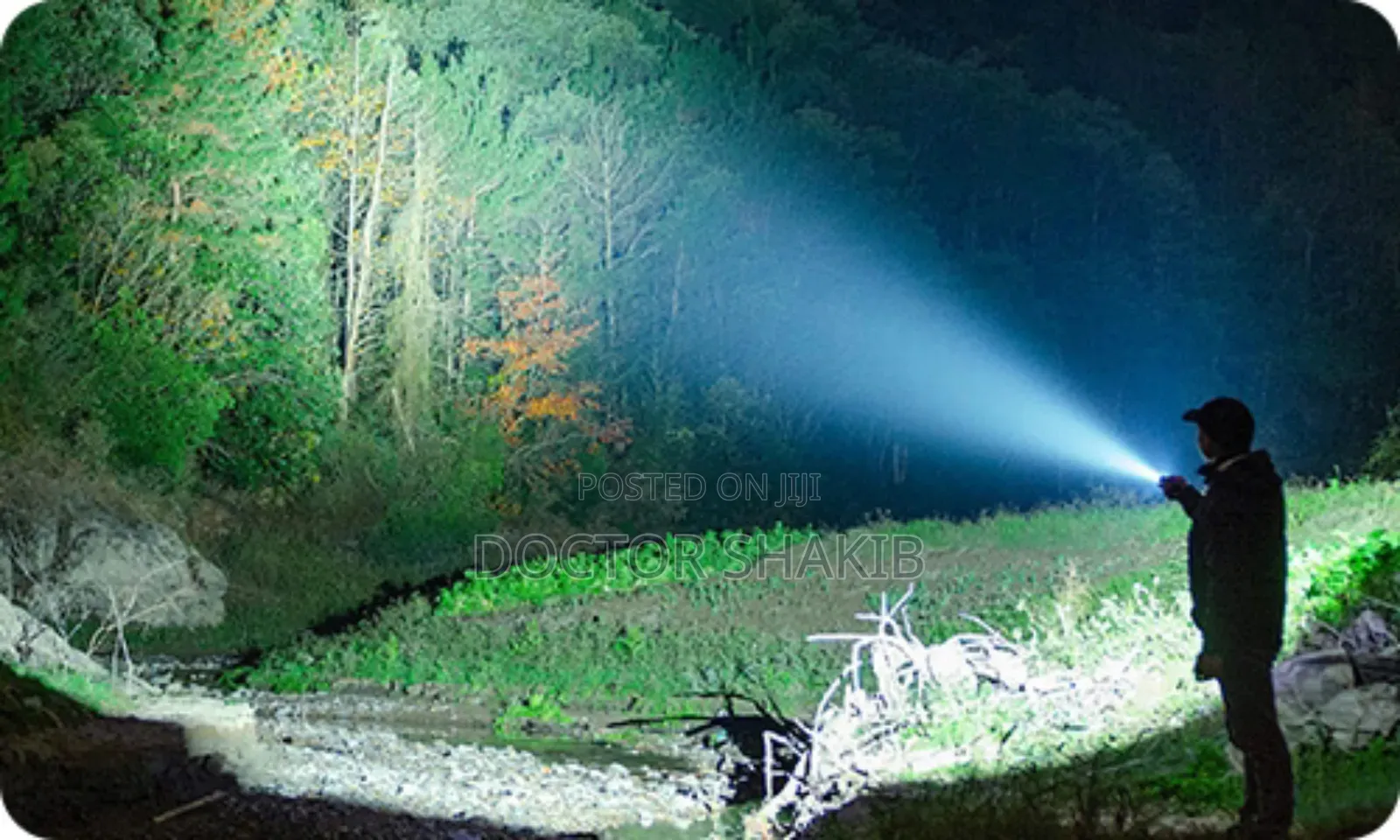 Solar-powered, Rechargeable Led Flashlight