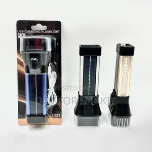 Solar-powered, Rechargeable Led Flashlight