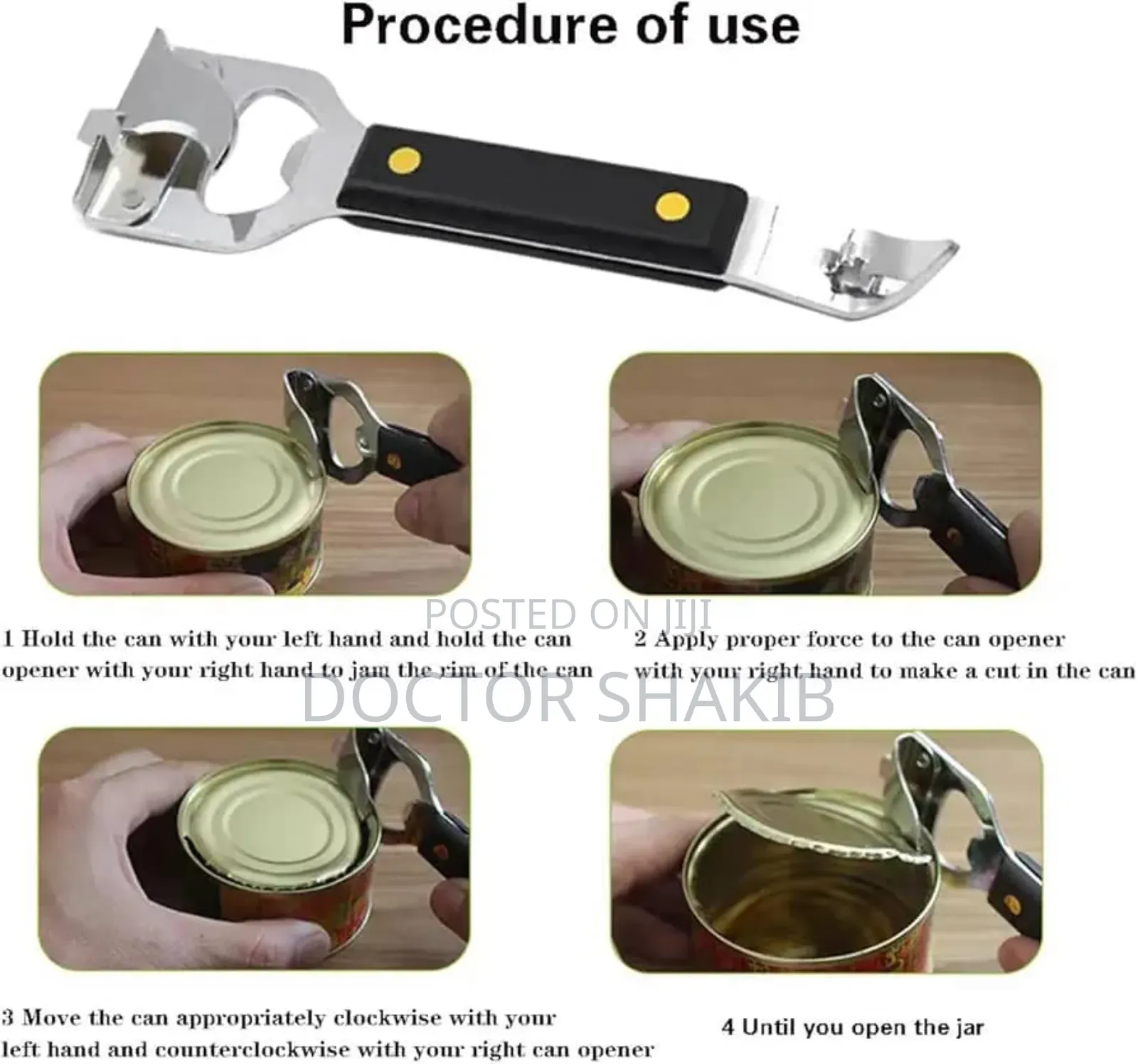 4in1 Manual Can Opener