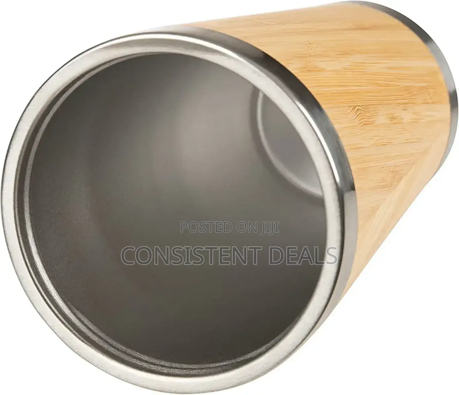 Bamboo Stainless Steel Coffee Tumbler Double Walled Vacuum Mug