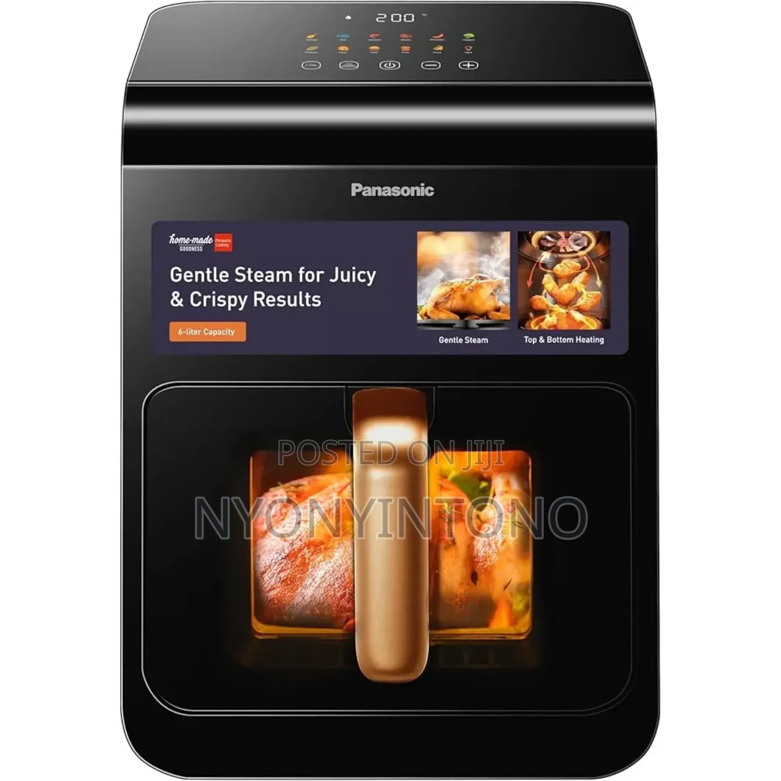 Panasonic 6litres Glass Window Air Fryer With 11 Present Programs