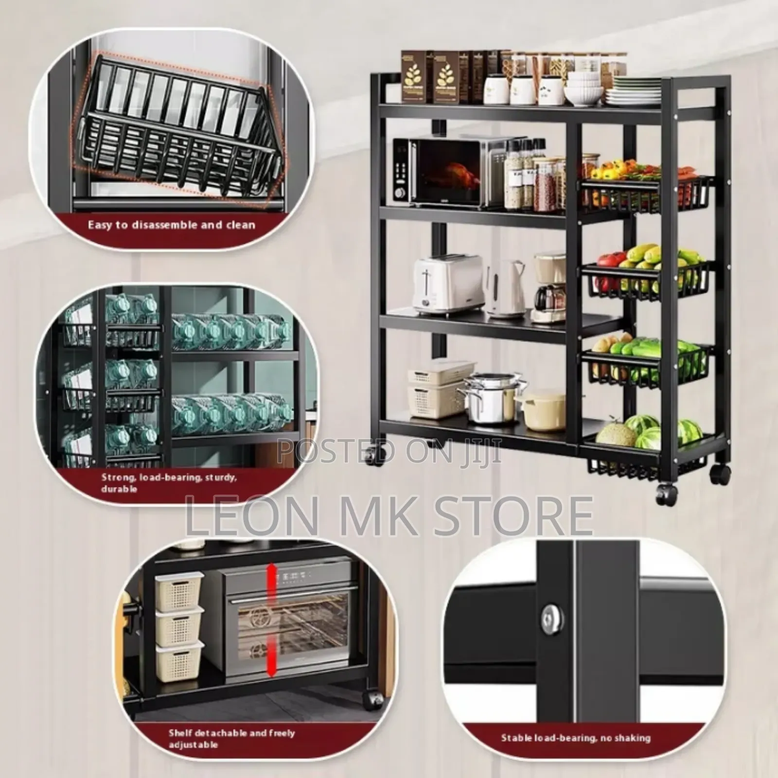 Metal Cart Storage Rack