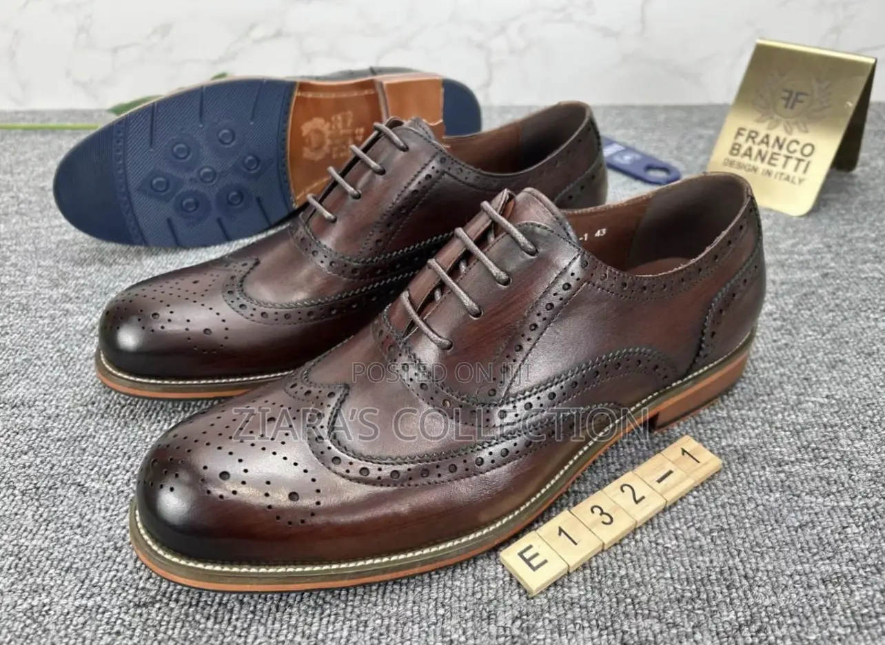 Franco Banneti Oxford Leather Shoes