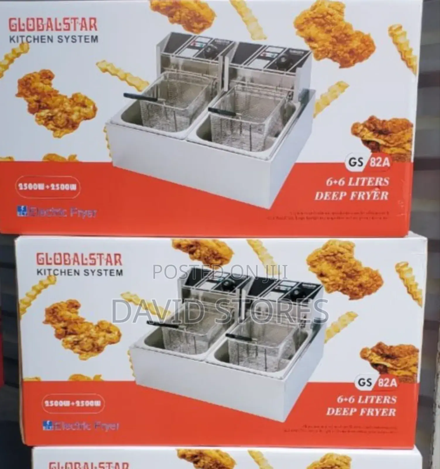 Globalstar Double Deepfryer 12l(6l+6l)