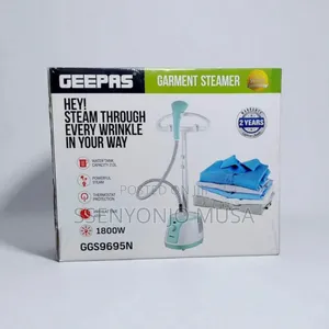 Geepas Garment Steamer Ggs9695n - 1800w, 2 Steam Levels, 2l