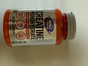 Now Creatine Monohydrate Mass Building, Energy 750mg 120 Veg Caps