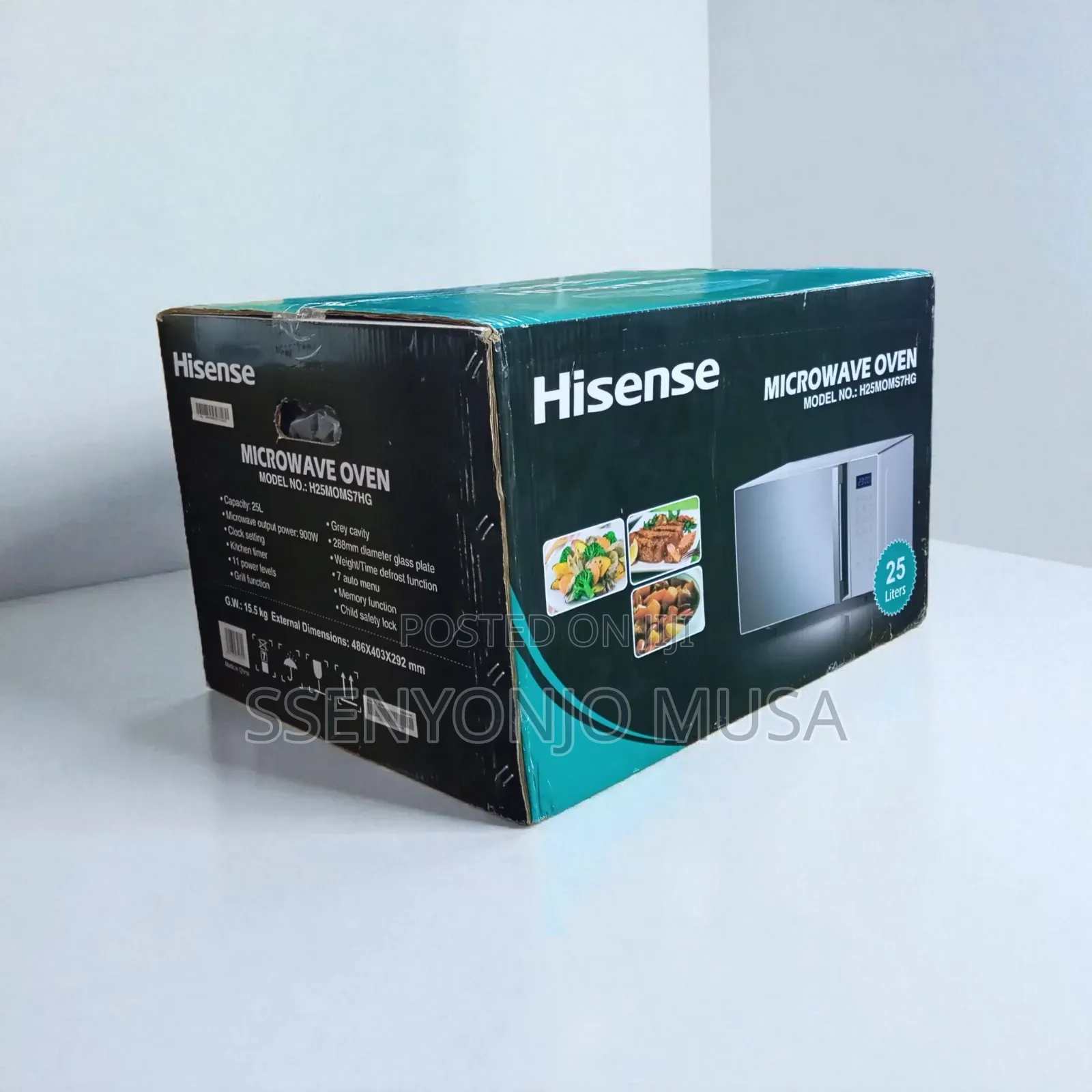 Hisense H25moms7hg Microwave Oven – 25l, 900w Grill Multi-Function