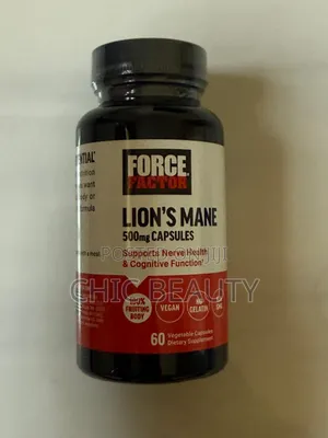 Force Factor Lion's Mane 500mg 60 Vegetable Capsules
