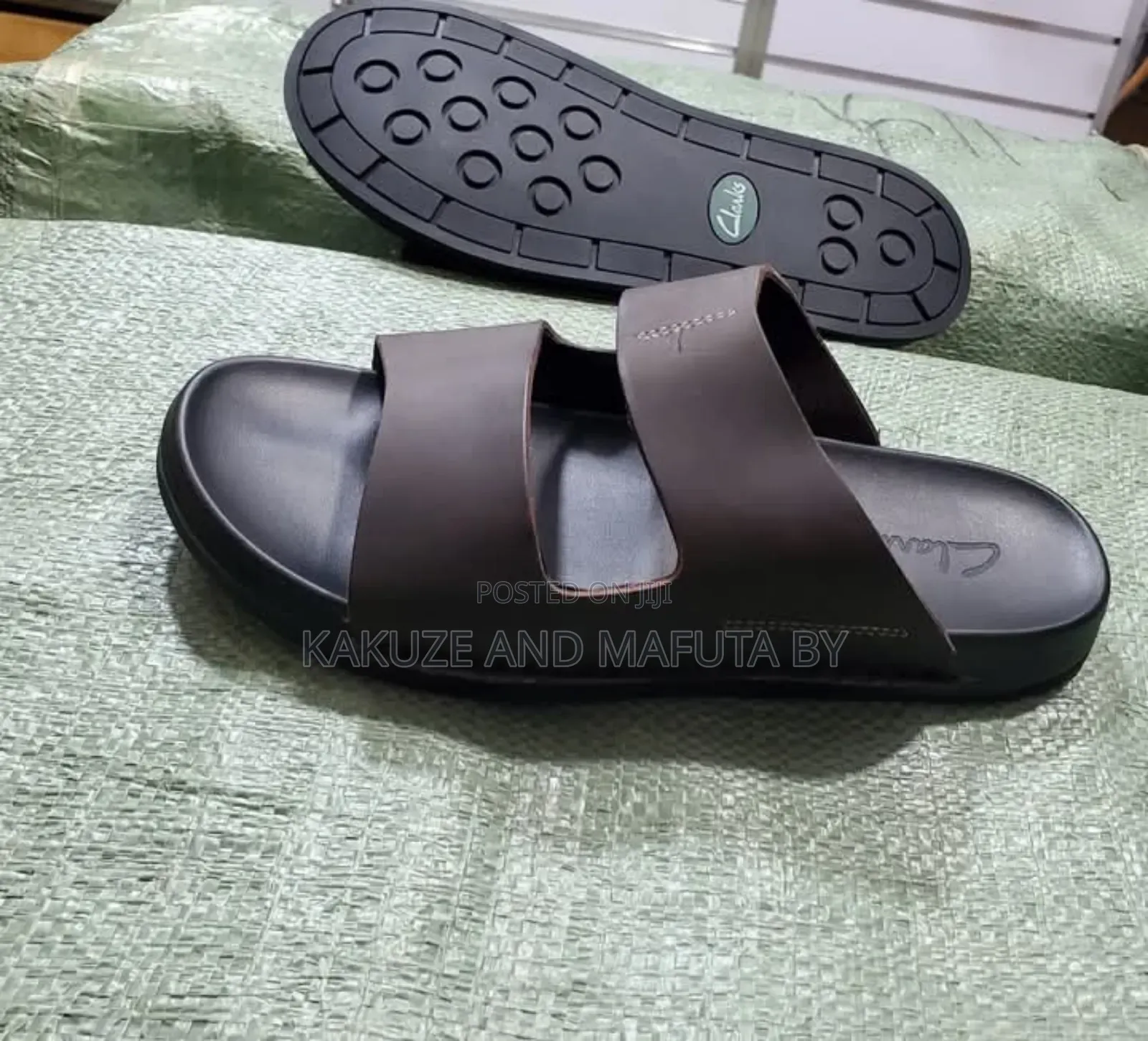 Clarks Ecco Casual Authentic Premium Leather Sandals Black.
