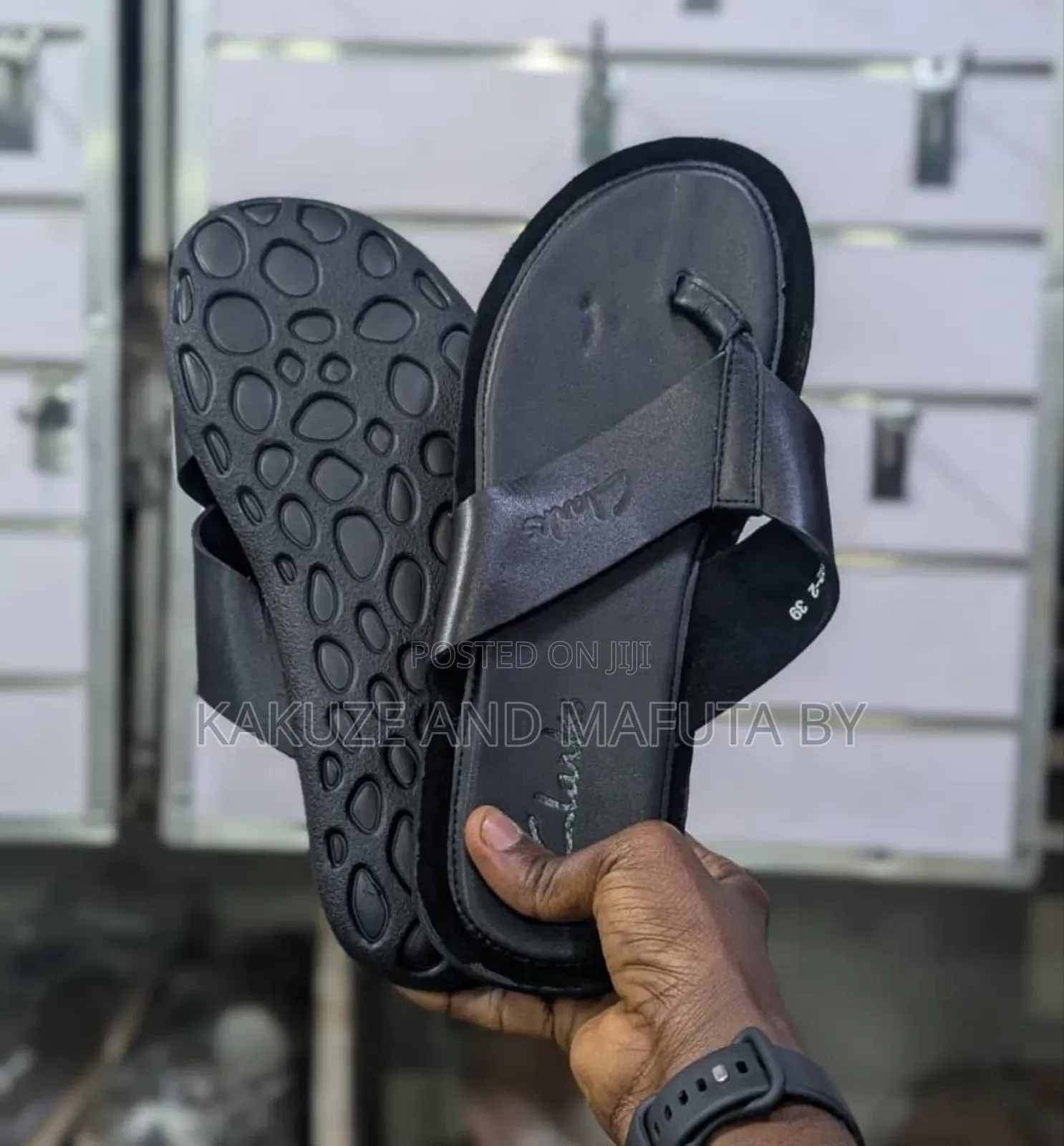 Clarks Ecco Casual Authentic Premium Leather Sandals Black.