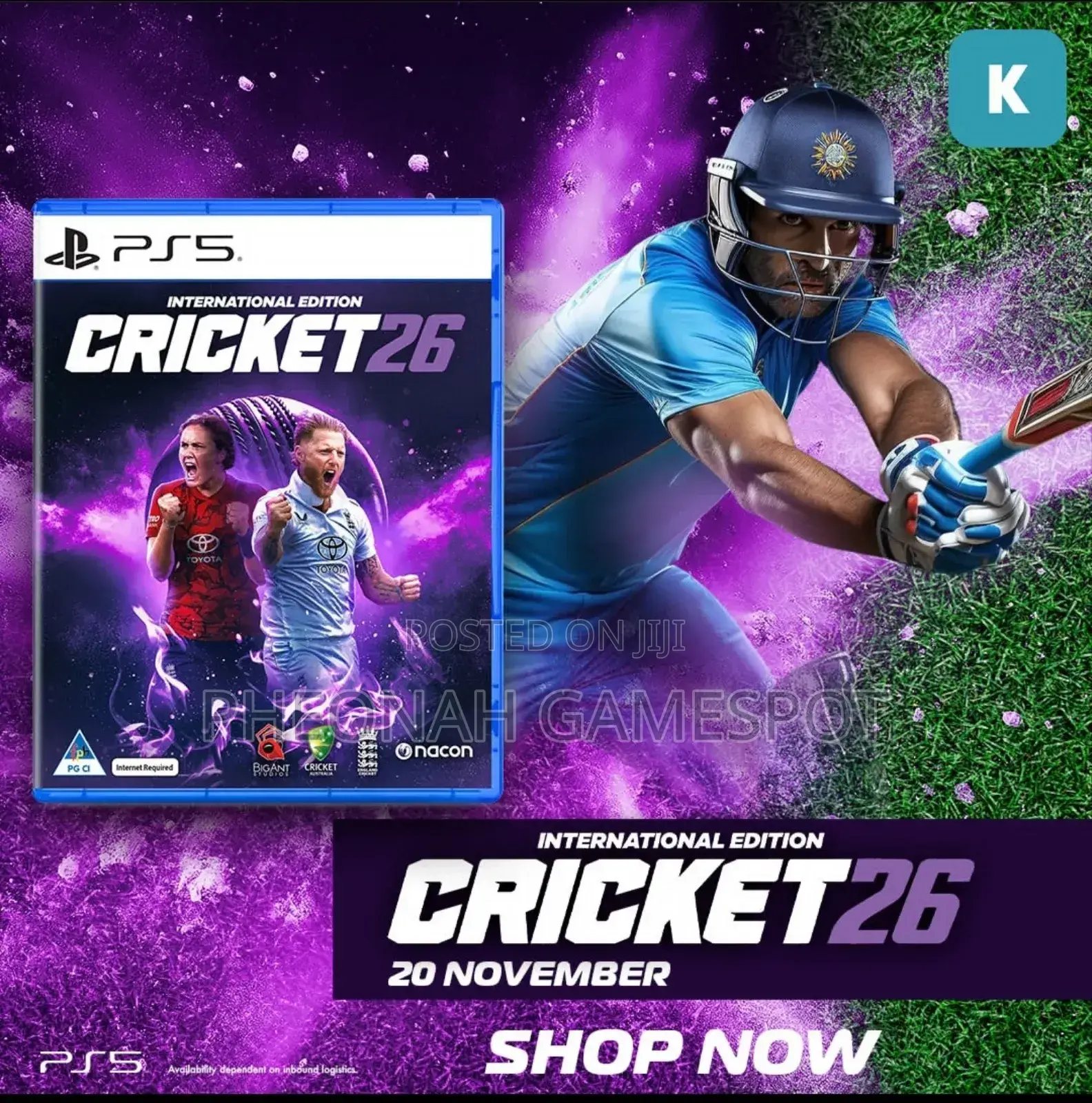 Cricket26 Video Game Cd for Ps5: Bowl Out Boredom This Christmas! Ps5
