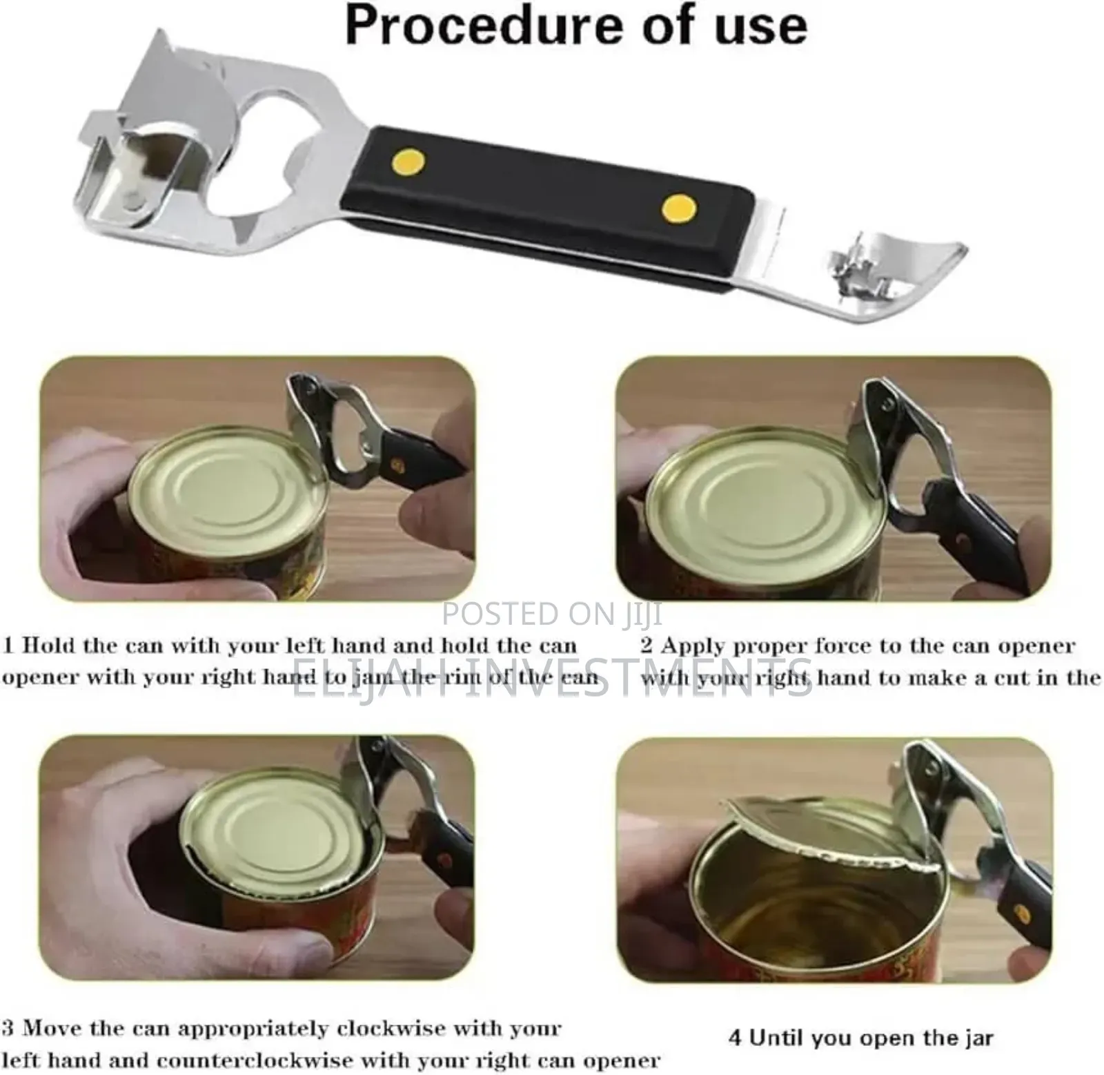 4in1 Manual Can Opener
