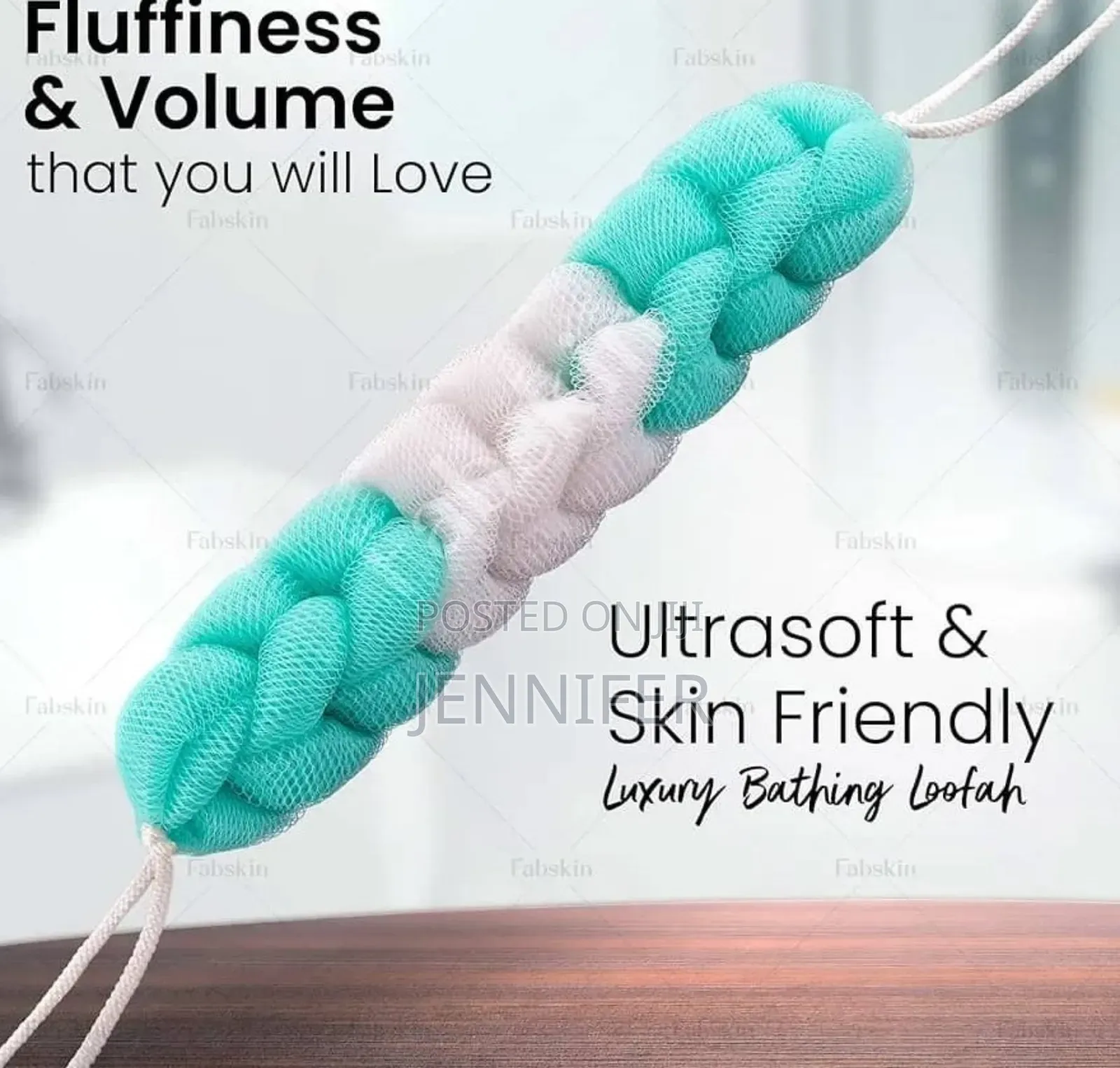 Fabskin Luxury Back Scrubber Loofah Belt Bath Sponge