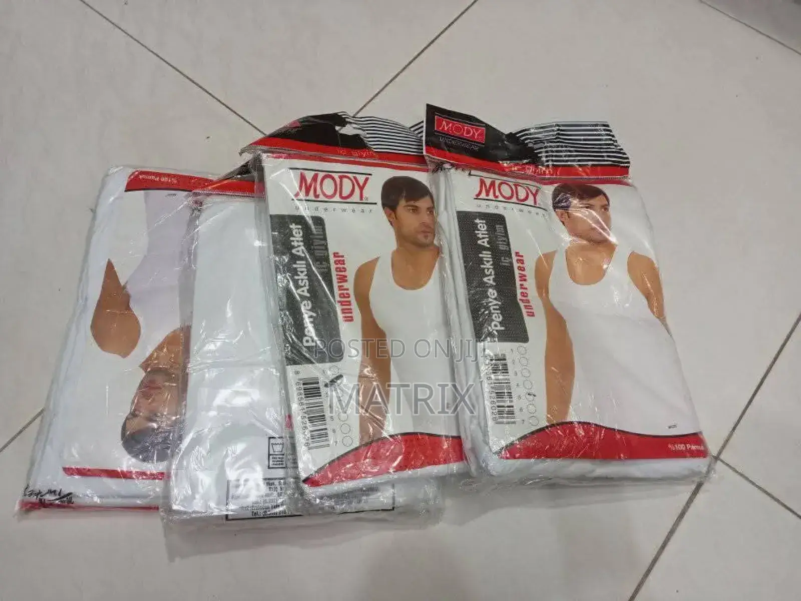 Mody Turkish Original Mens Vest 2pcs 100% Cotton