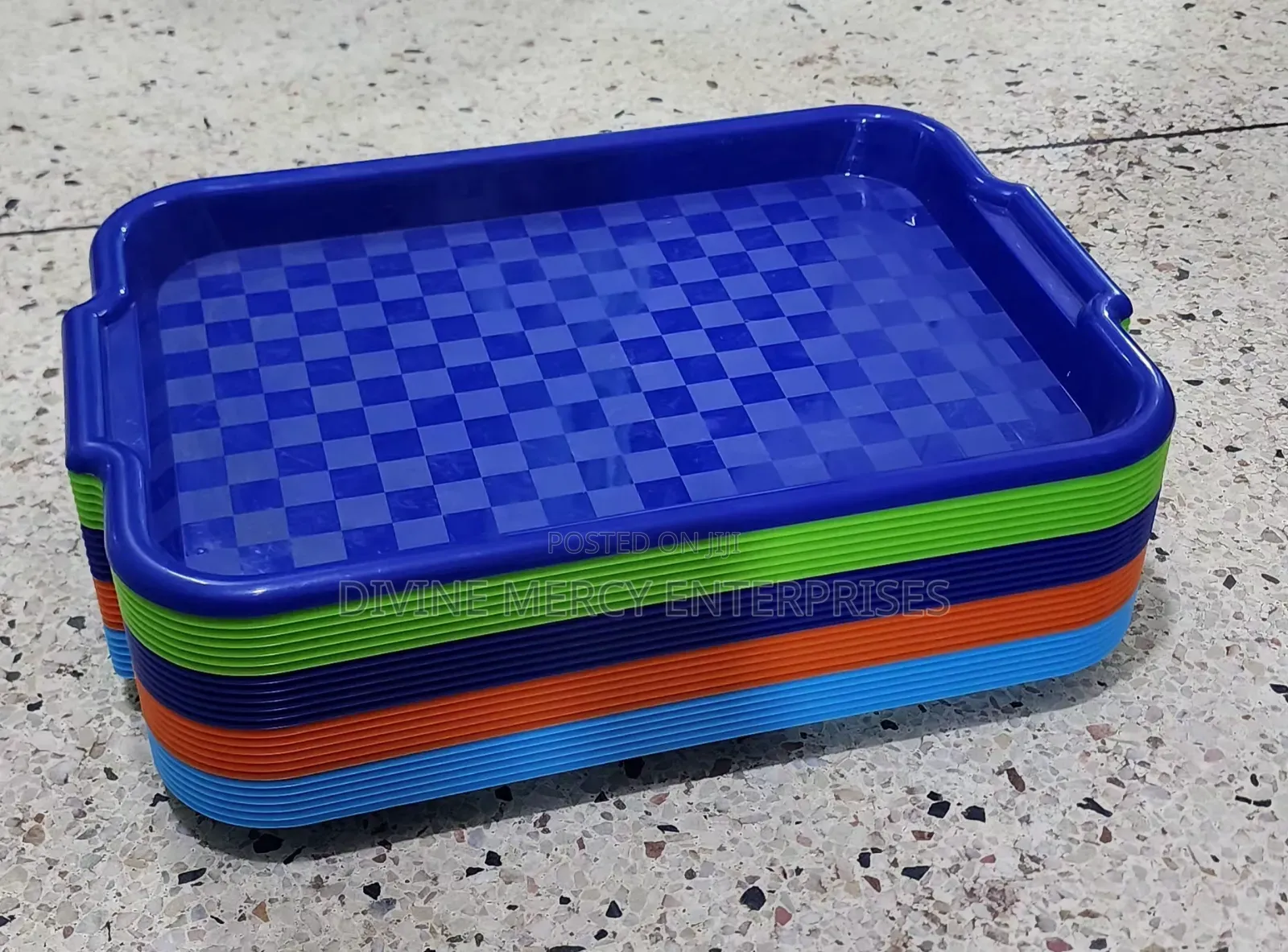 Plastic Serving Rectangula Tray(24pcs)