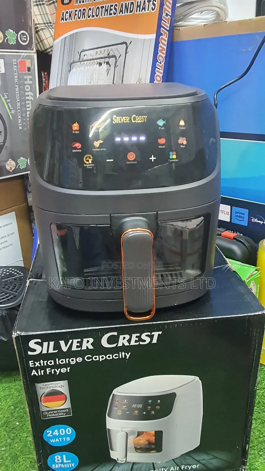 8 Litrs Silvercrest Airfryer With Display