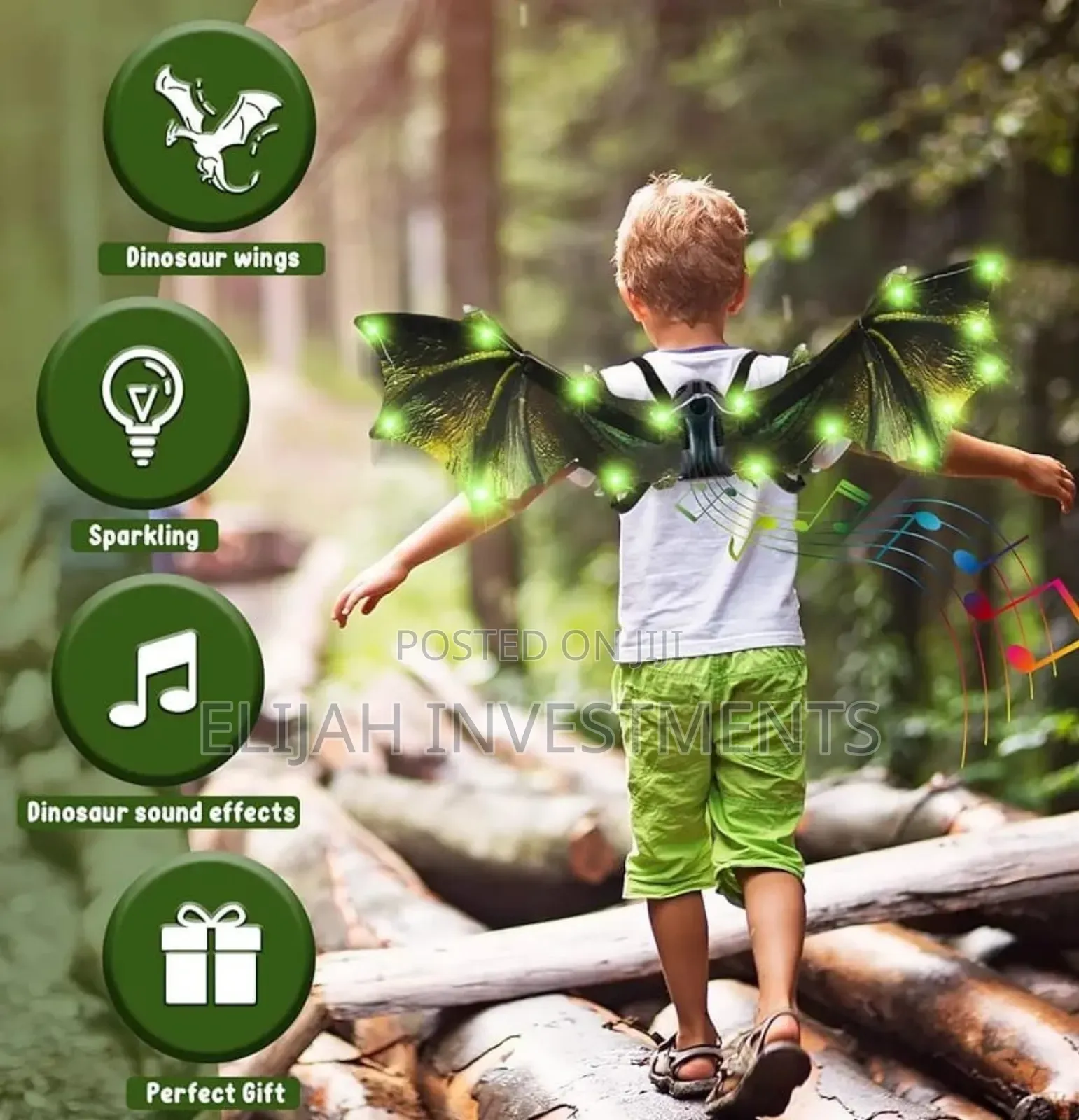 Toddler Electric Dragon Wings