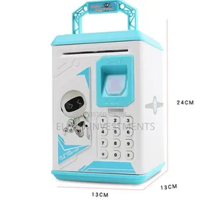 Kids Electronic Mini Atm Piggy Bank With Finger Print