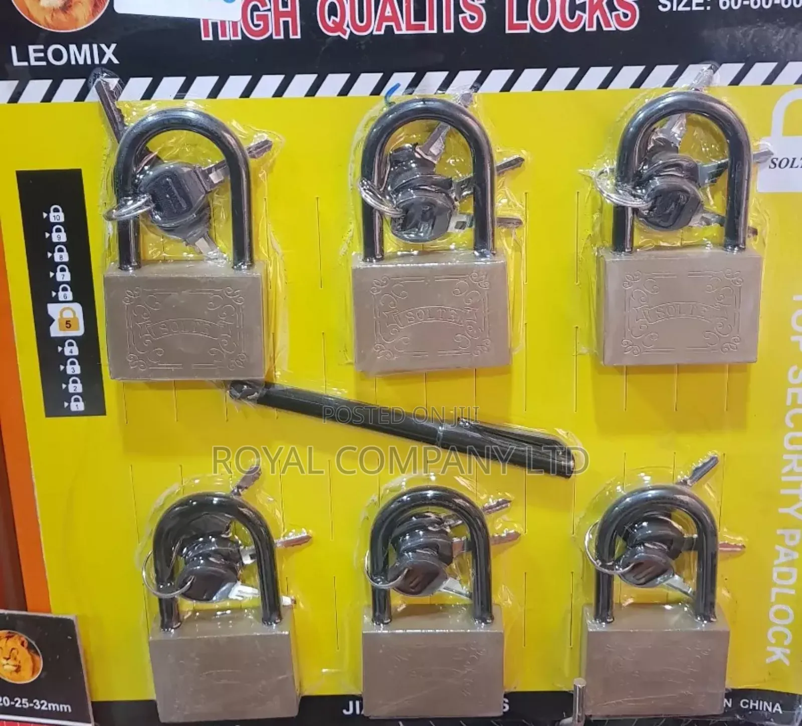 Padlock Chat 6pcs