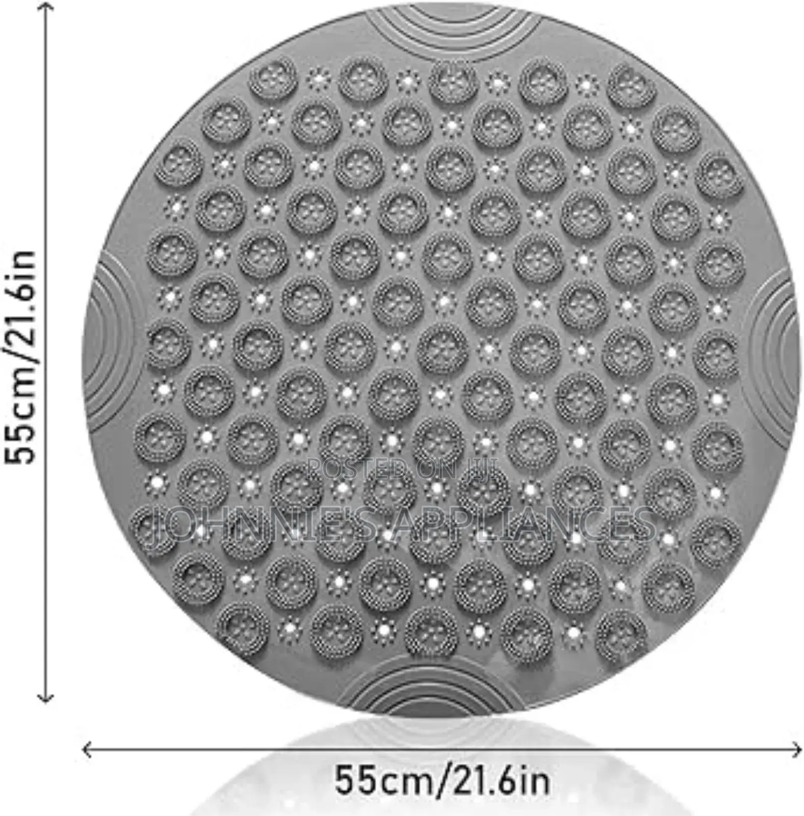 Round Anti-Slip Massage Shower Mat – Purple