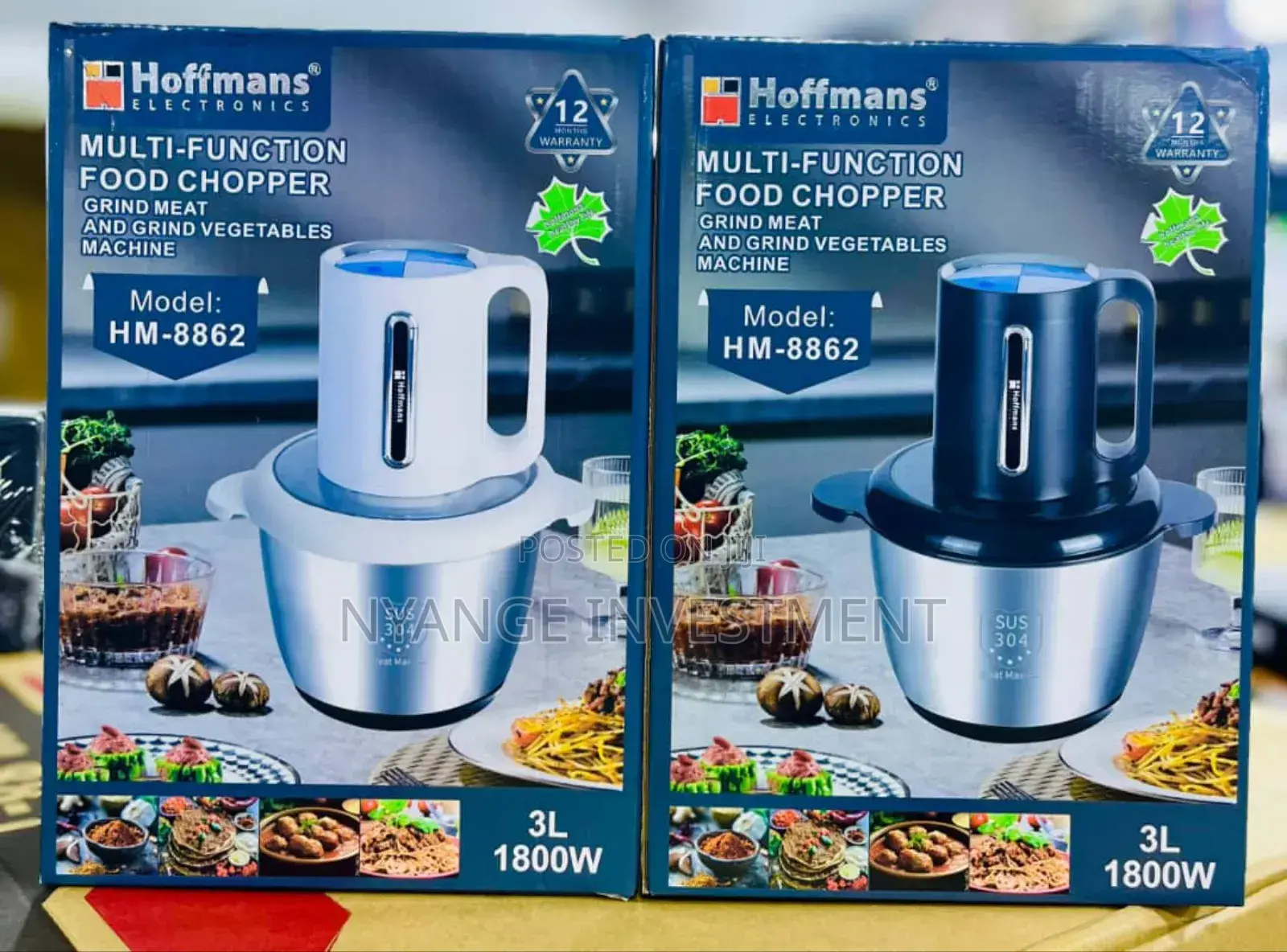 3 Litres Hoffmans Food Chopper. Food Chopper