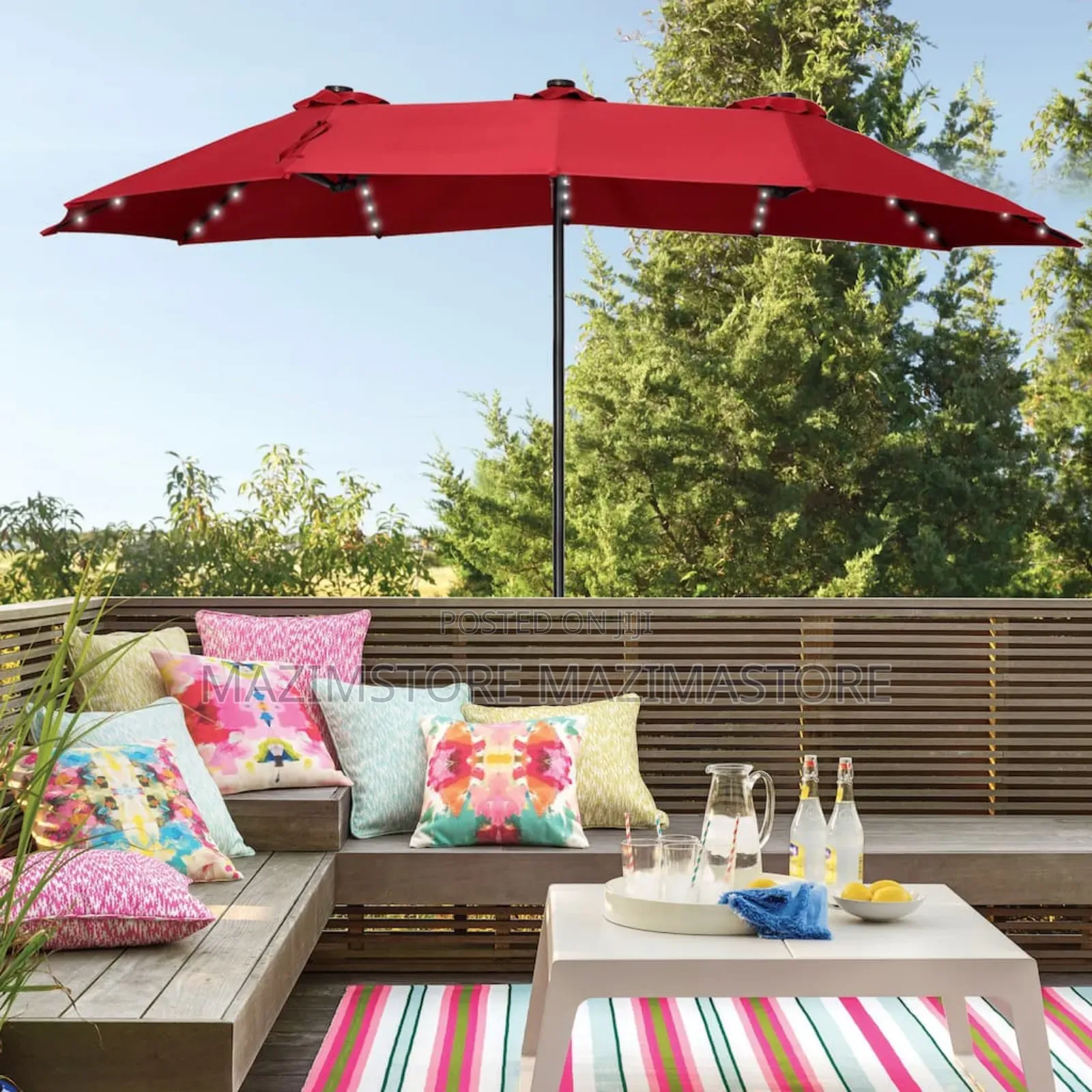 Double Sided Outdoor Garden Umbrella
