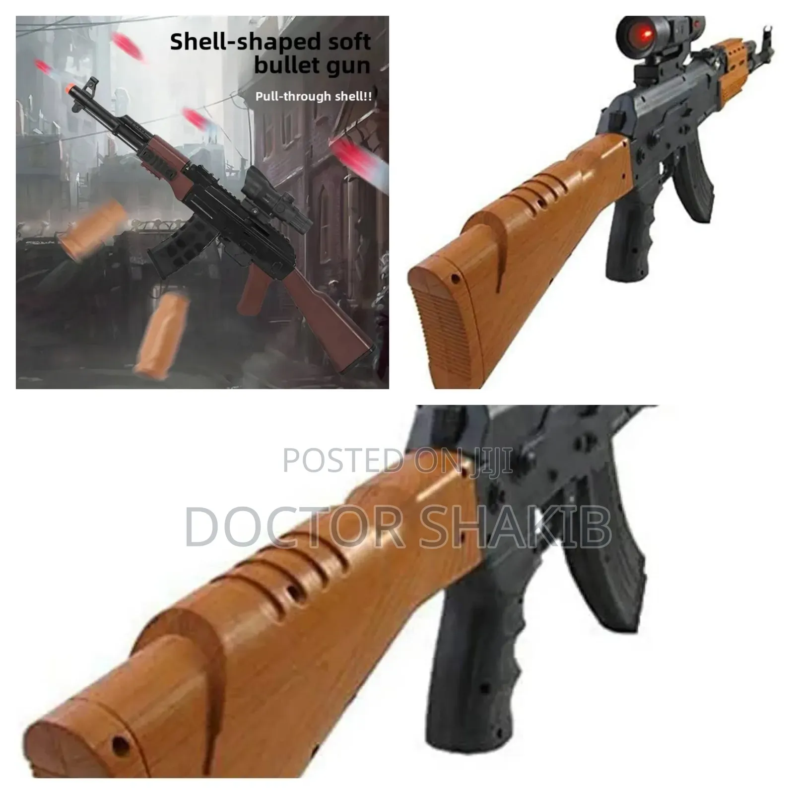 Bear 32 Ak47 Swat Team Assault Rifle Machine Gun Toy