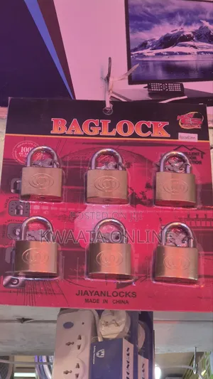 6 Piece Chart Multi Purpose Brass Padlock - 63mm