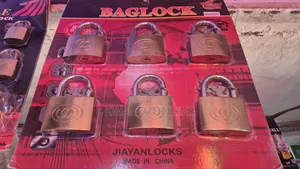6 Piece Chart Multi Purpose Brass Padlock - 63mm