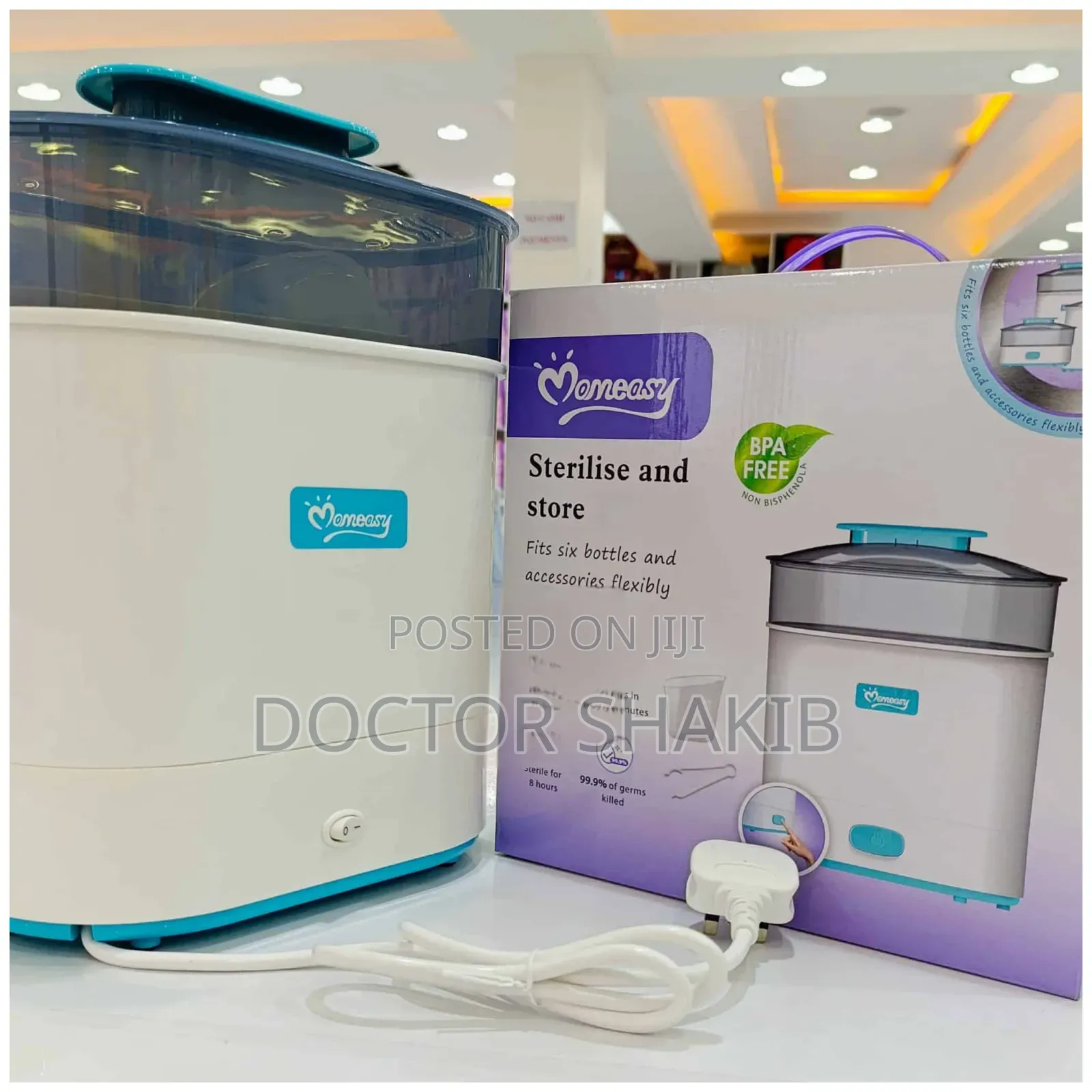 Momeasy Baby Electric Steam Steriliser White
