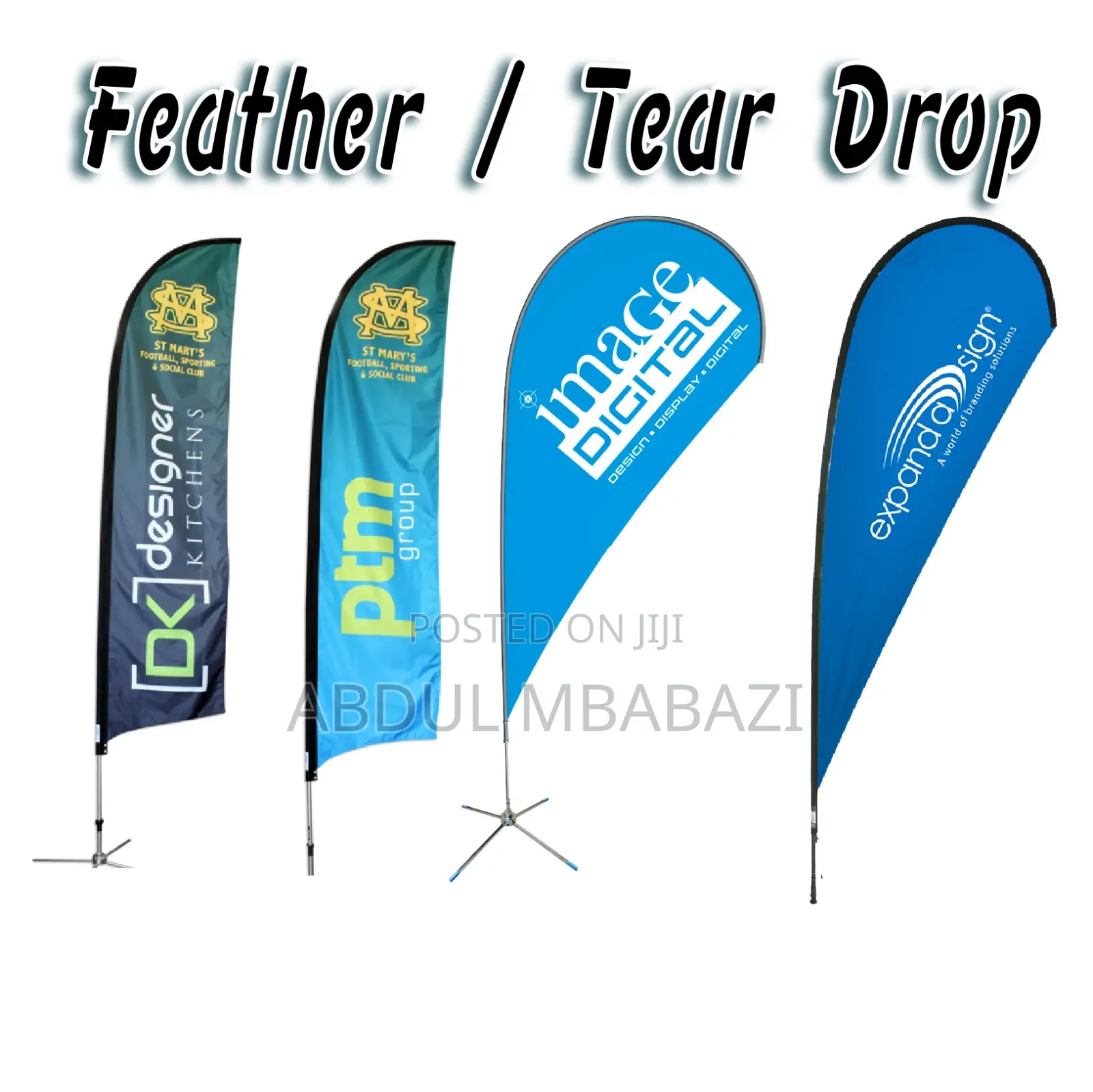Tear Drop Feather Banners
