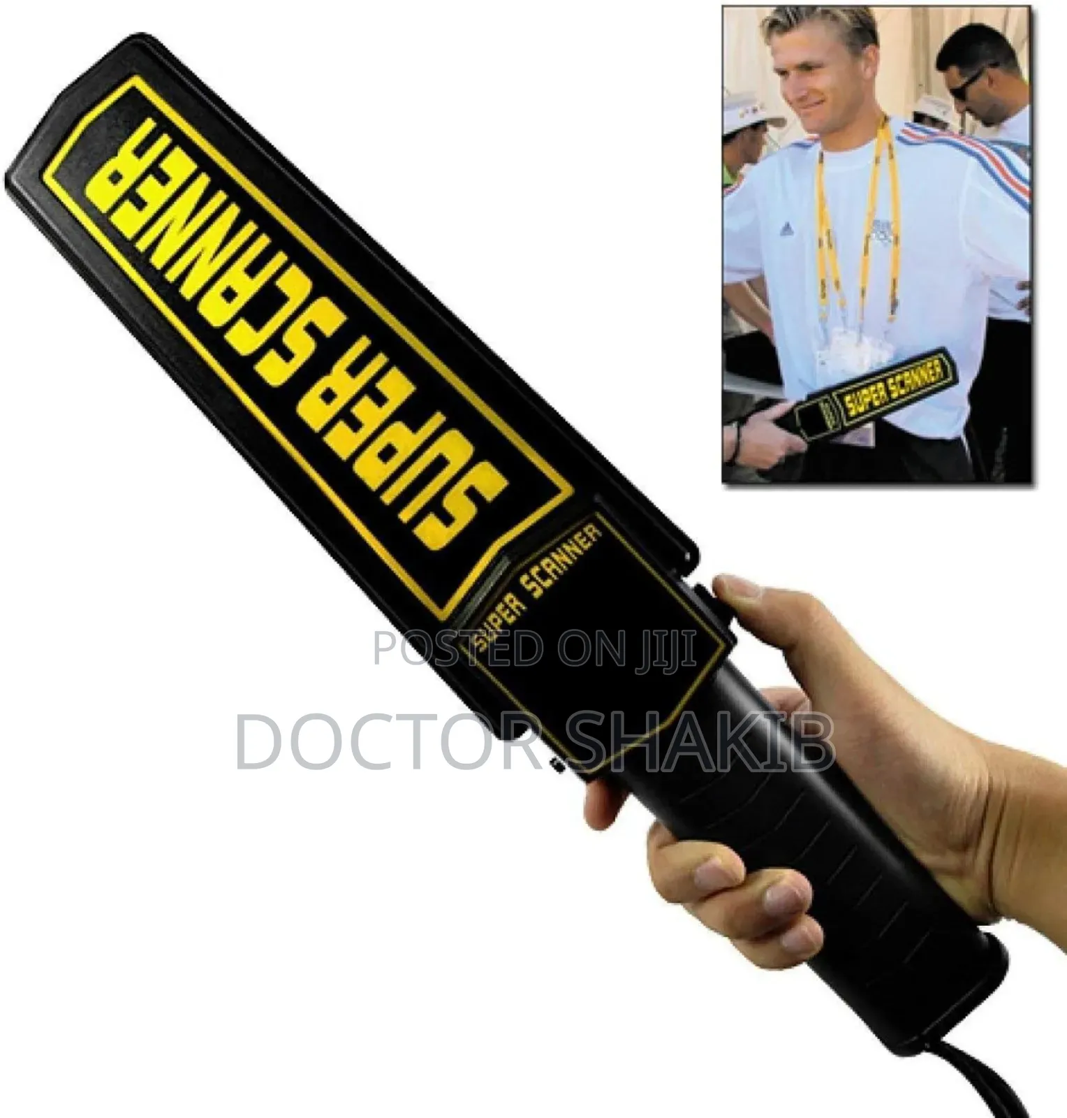 Portable Hand Held Metal Detector Body Scanner/Wand