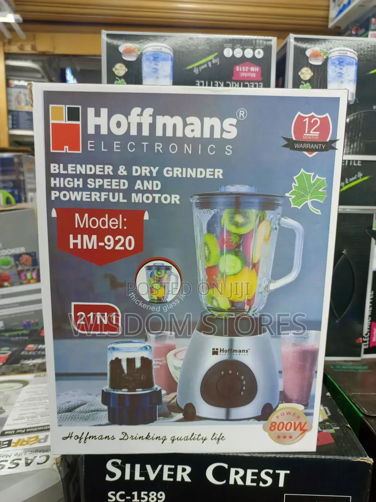 Blender Dry Grinder, Model: Hm-920.