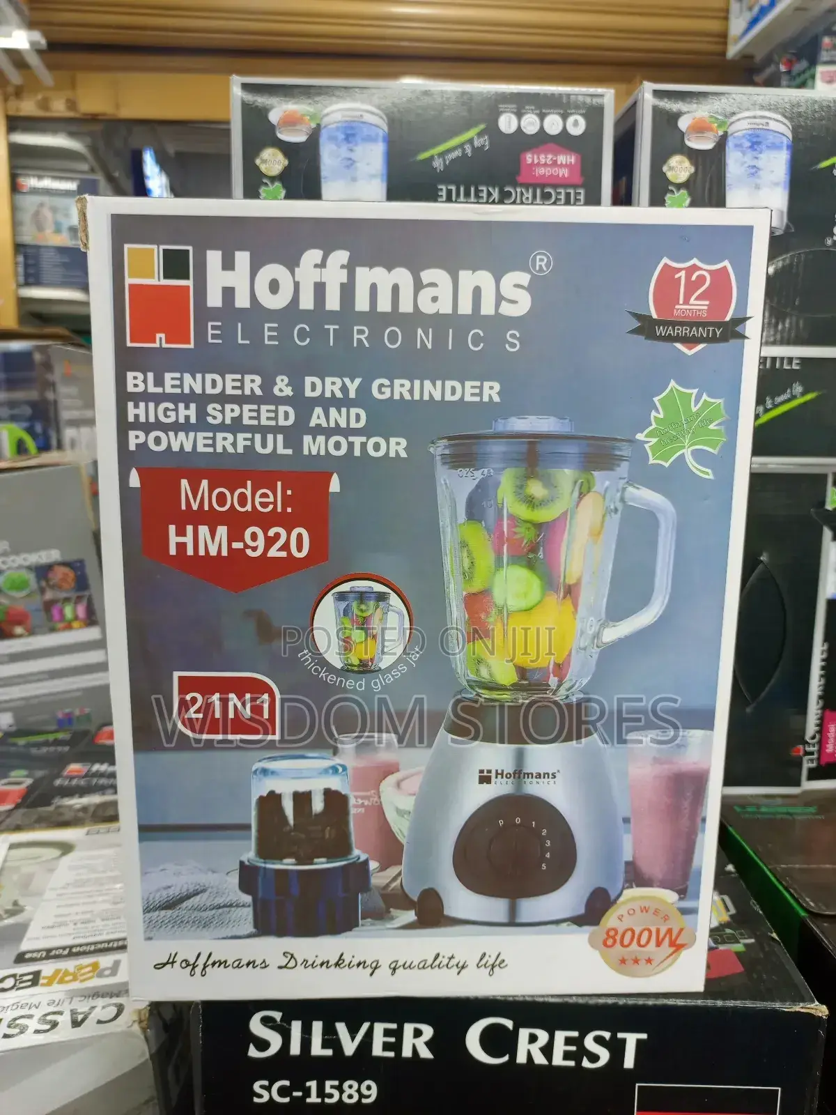 Blender Dry Grinder, Model: Hm-920.