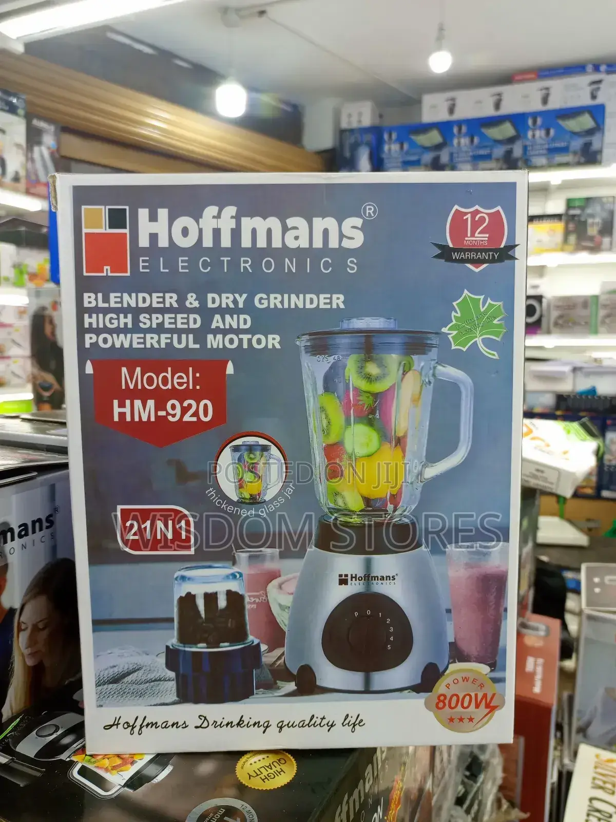 Blender Dry Grinder, Model: Hm-920.