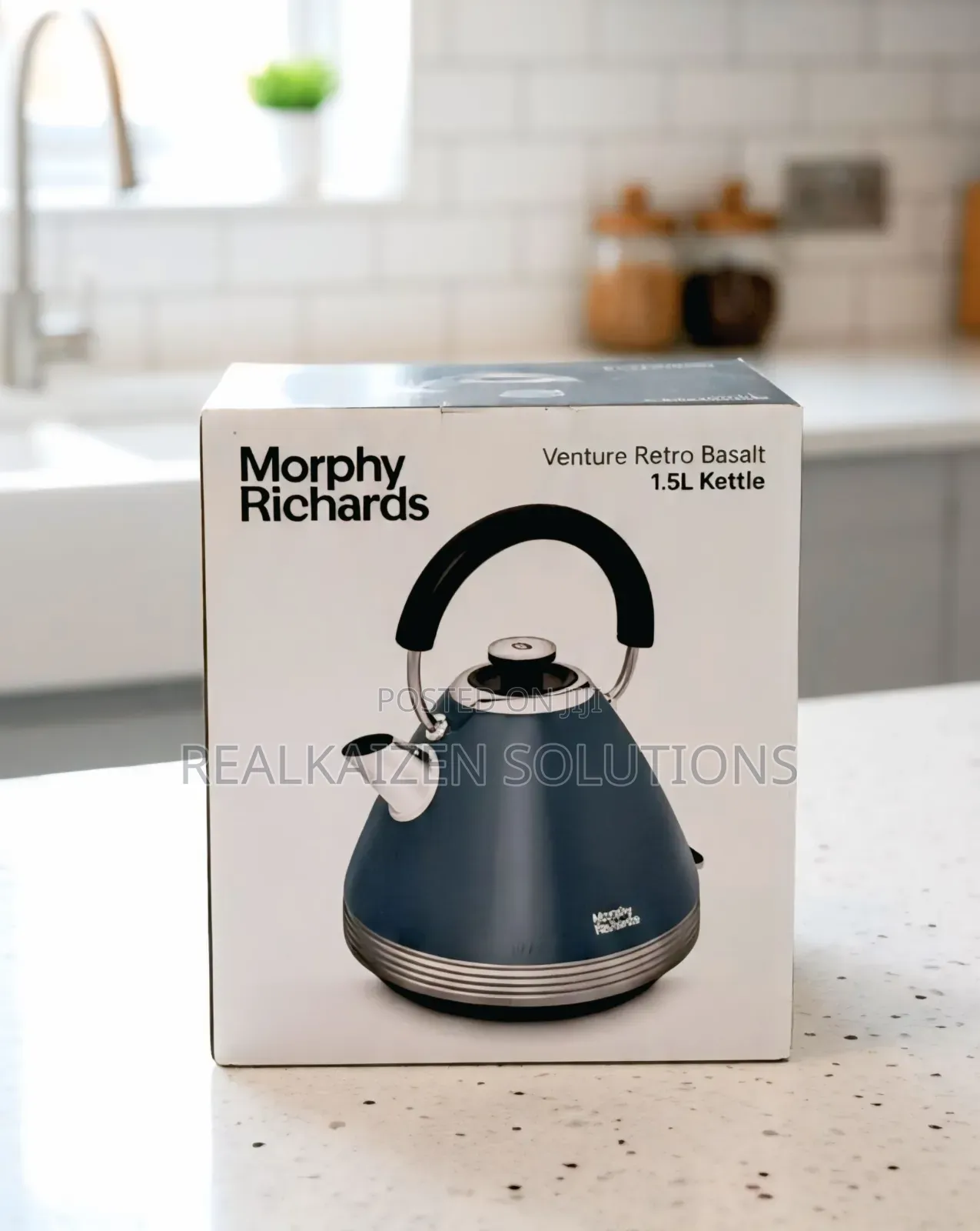 Uk Morphy Richards 1.5l Stainless Steel Retro Venture Pyramid Kettle