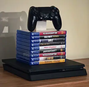 Ps4 Console, 2 Controllers and 12 Games, Powerful Clean Device.
