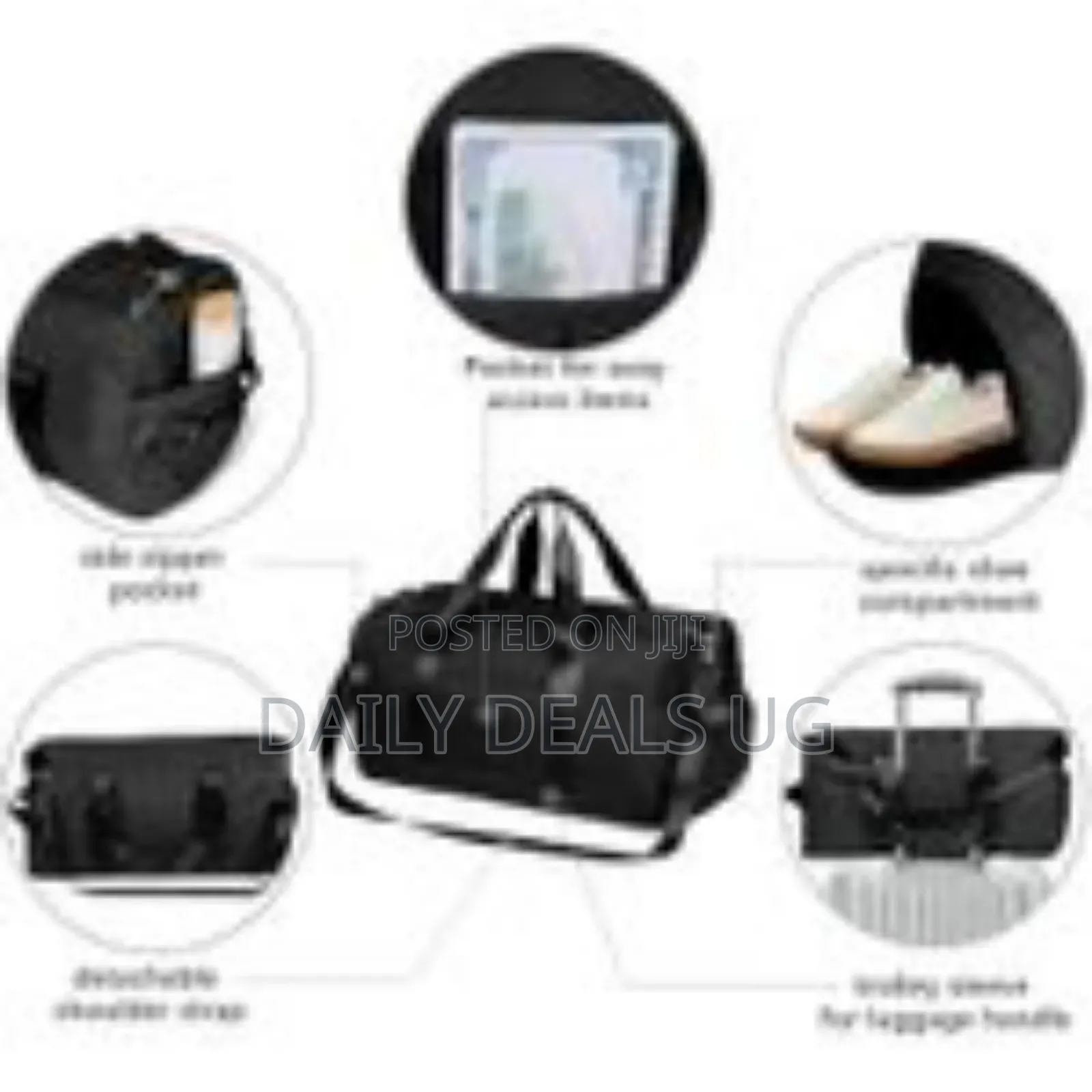 Duffle Bag for Women, Sports Duffel Bag for Gym With Wet Pocket Shoe