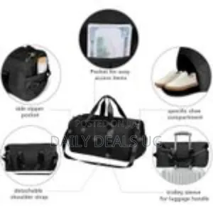 Duffle Bag for Women, Sports Duffel Bag for Gym With Wet Pocket Shoe